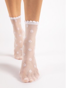 Fiore APRIL тонкие носки 15 ден с цветочным рисунком