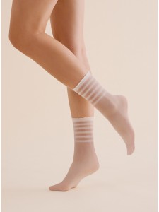 Gabriella LORA тонкие капроновые носки с полосами