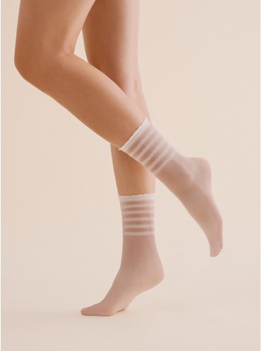 Gabriella LORA тонкие капроновые носки с полосами