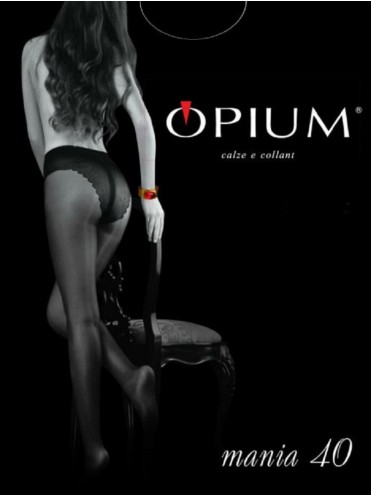Opium Mania 40 колготки с ажурными трусиками 40 ден