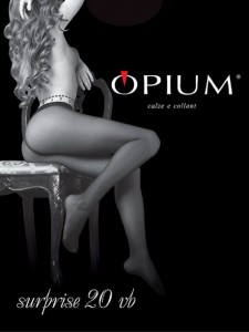 Opium Surprise 20 колготки с широким поясом регулируемым по высоте